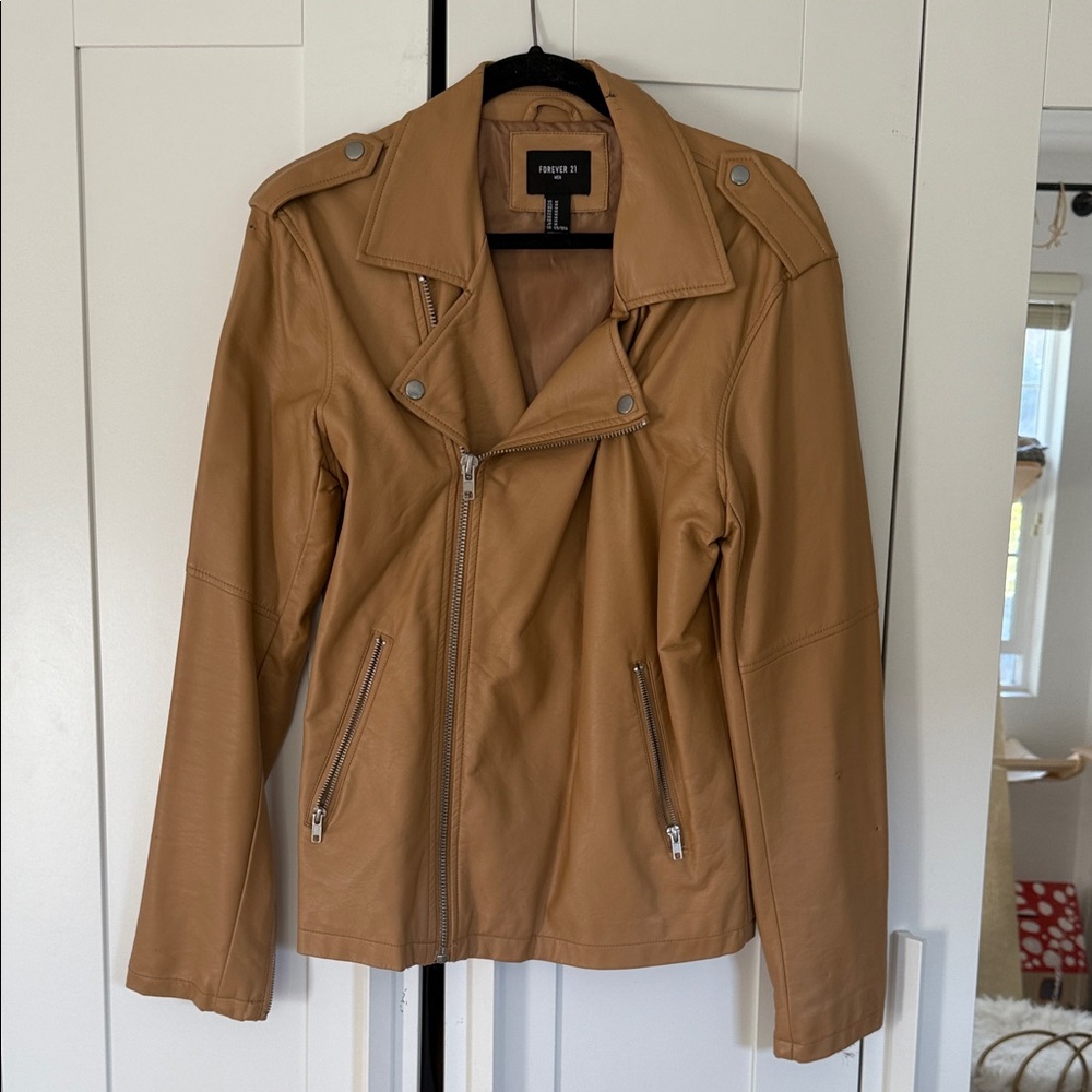 Faded Glory Women's Camel Leather Jacket